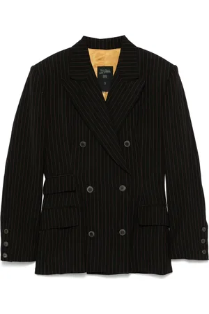 Jean Paul Gaultier Blazer con estampado de rayas diplomáticas 1990