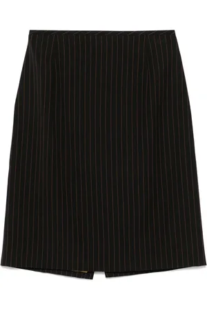 Jean Paul Gaultier Falda corta con estampado de rayas diplomáticas 1900