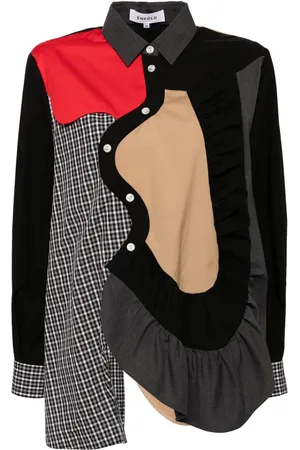 ENFÖLD Camisa con diseño patchwork