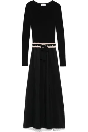 VALENTINO GARAVANI Vestido midi con paneles 2010