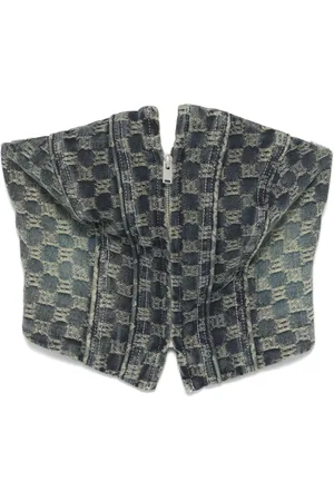 MISBHV Corset con monograma en jacquard