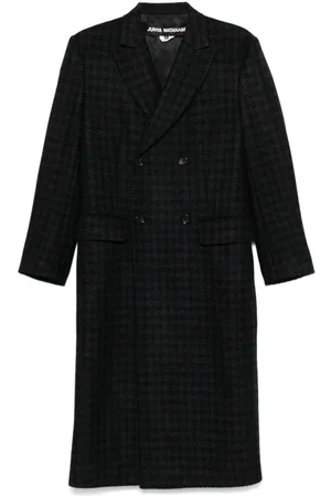 JUNYA WATANABE Abrigo con motivo pied de poule
