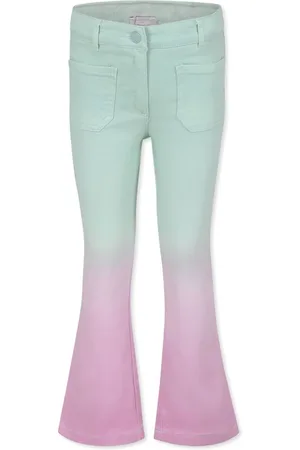 Stella McCartney Jeans acampanados con efecto sombreado