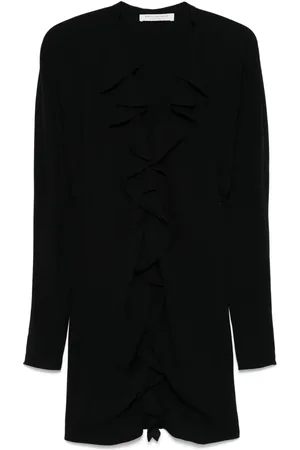 Serafini Vestido corto con ribete de volantes