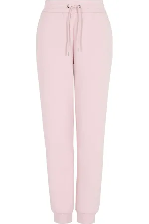 Emporio Armani Pants con logo bordado y cordones en la pretina