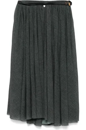 Serafini Falda midi con diseño plisado