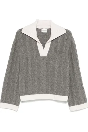 Claudie Pierlot Suéter con cuello de playera tipo polo