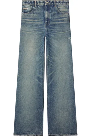 Courrèges Jeans anchos con tiro medio