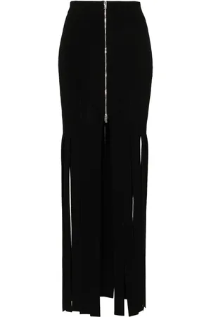 Nanushka Falda midi con flecos