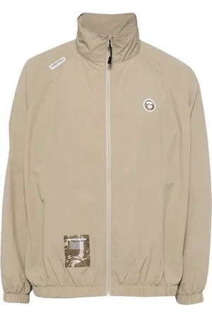 A Bathing Ape Chamarra con parche del logo
