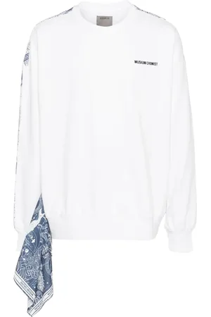 Musium Div. Sudadera con estampado gráfico y mascada