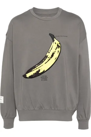Musium Div. Sudadera con parche Banana