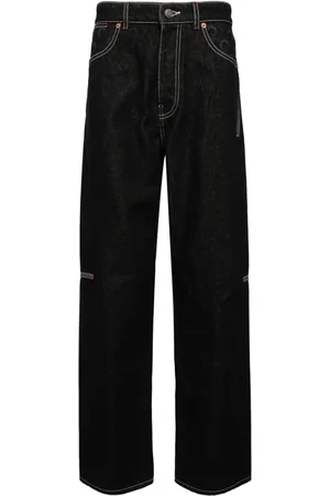 Marine Serre Jeans rectos