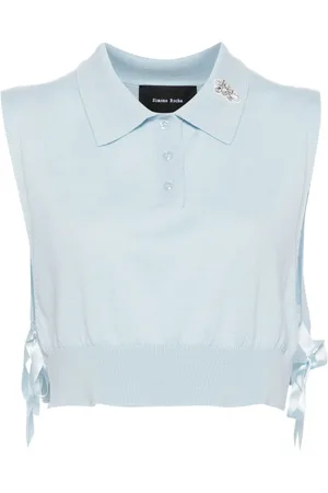 Simone Rocha Babero estilo playera tipo polo con detalles