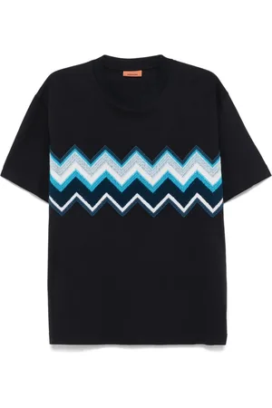 Missoni Playera con bordado en zigzag