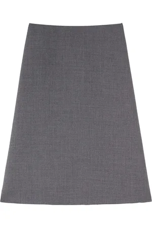 Jil Sander Falda midi con diseño acampanado y cintura alta