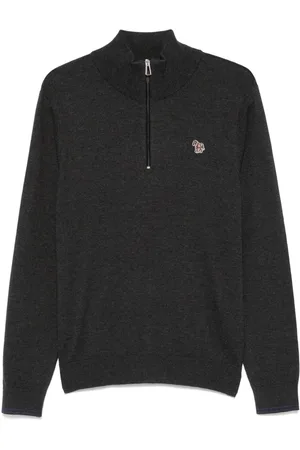 Paul Smith Suéter con cierre y logo de cebra
