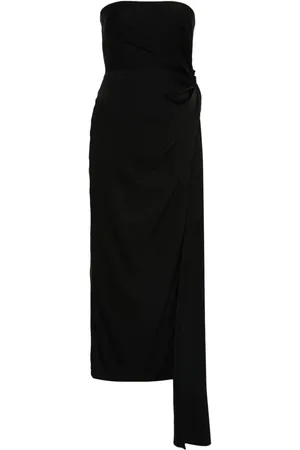 ALEX PERRY Vestido midi con detalle retorcido
