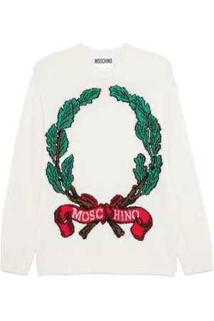 Moschino Suéter con logo en jacquard