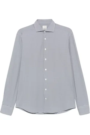 Traiano Milano Camisa con motivo pied de poule