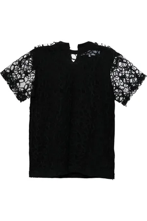 Comme des Garçons Playera con detalle de encaje