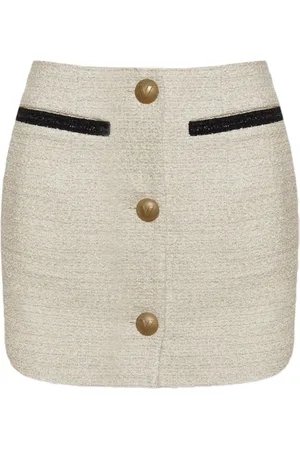 Vetements Falda corta de tweed