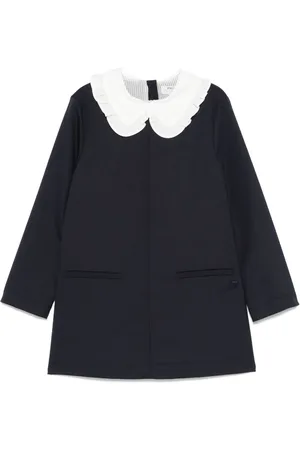 PHILOSOPHY DI LORENZO SERAFINI Vestido con cuello en contraste