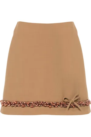 Viktor & Rolf Falda corta con detalle de perlas