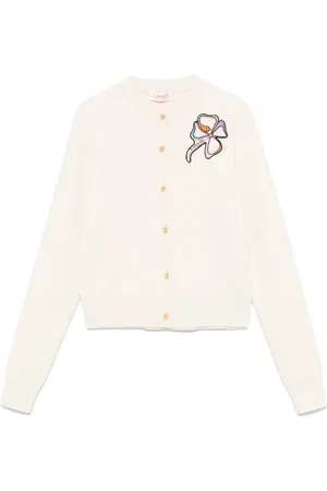 Lanvin Cárdigan con parche del logo
