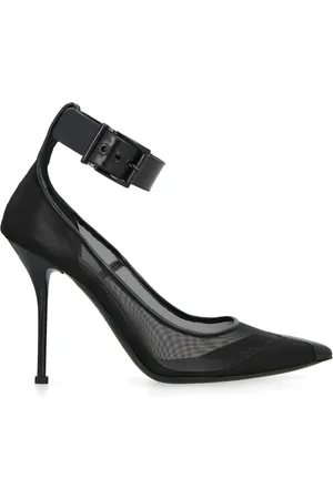 Alexander McQueen Zapatillas con puntera en punta y panel de malla