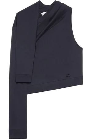 Courrèges Sudadera con hombros descubiertos