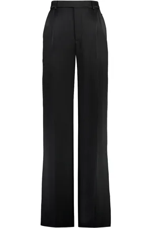 Saint Laurent Pantalones rectos con pinzas