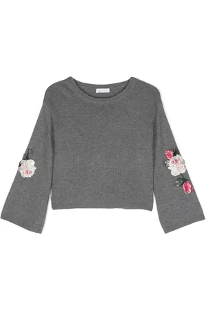MONNALISA Suéter con aplique floral