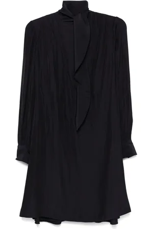 Lanvin Vestido corto con diseño drapeado