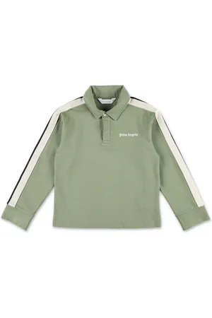 Palm Angels Playera tipo polo con logo estampado