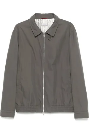 Brunello Cucinelli Chamarra bomber estilo gabardina