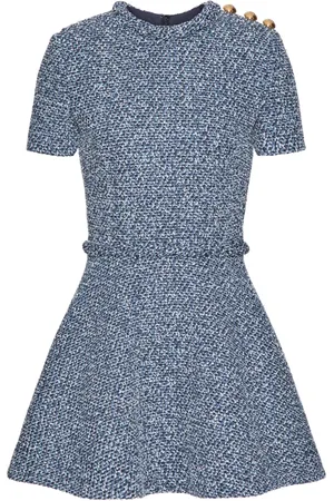 VALENTINO GARAVANI Vestido corto de tweed manga corta