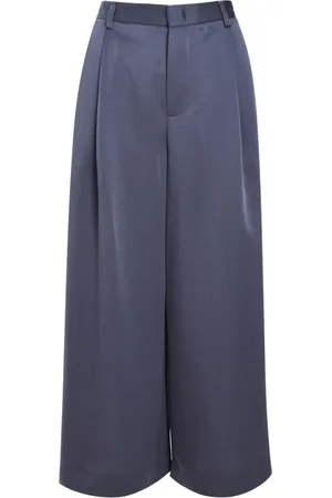 Vince Pantalones satinados con tiro medio