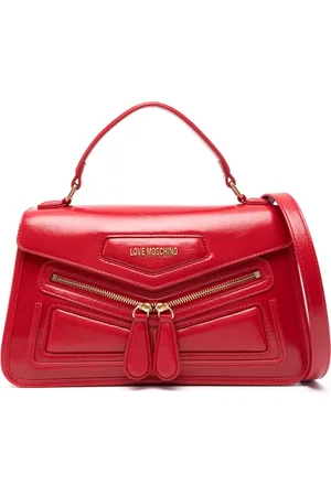 Moschino Tote con placa del logo