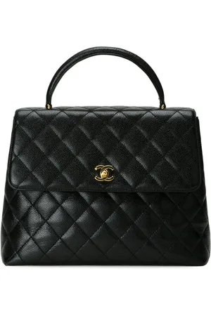 CHANEL Quilted logo tote