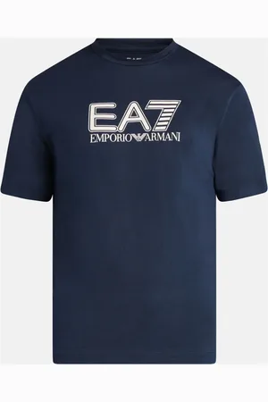 EA7 Playera con logo estampado