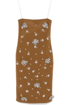 Nº21 Vestido corto con detalles de cristal