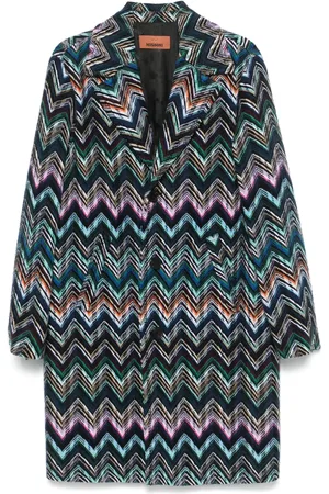 Missoni Abrigo de tejido chevron