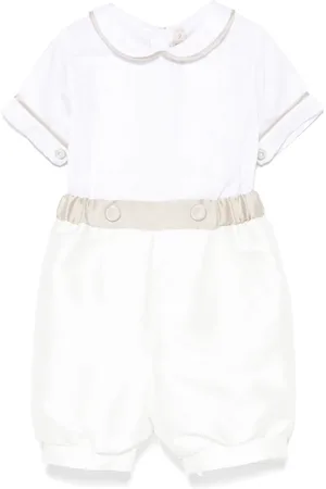 LA STUPENDERIA Romper con monograma en jacquard