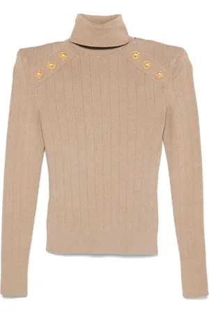 Balmain Suéter de tejido fino de canalé