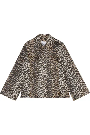 Ganni Chamarra con animal print