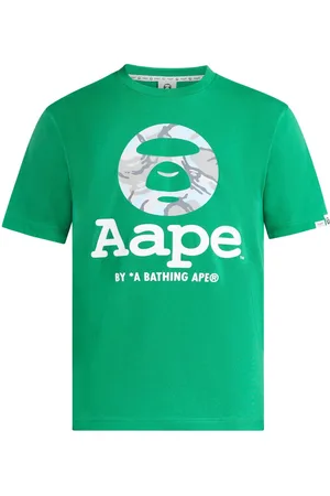 A Bathing Ape Playera con logo estampado