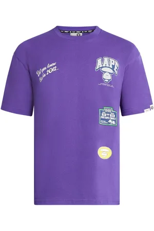 A Bathing Ape Playera con logo estampado