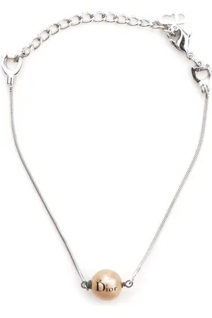 Dior Pulsera con perlas artificiales