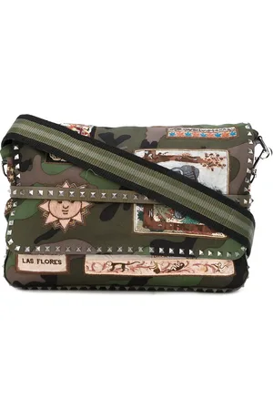 VALENTINO GARAVANI Appliquéd messenger bag